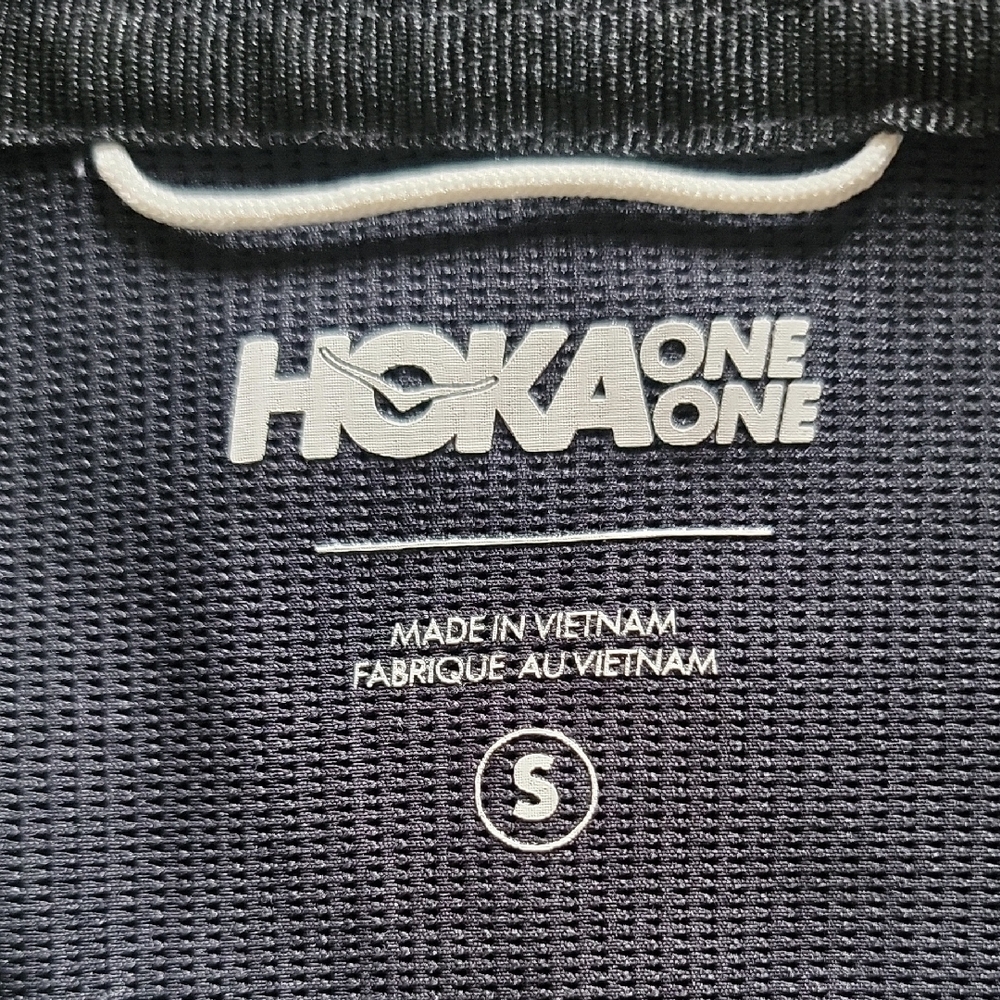 Hoka Black Zip-Up Hoodie with White Trim Women's Small - Picture 3 of 3